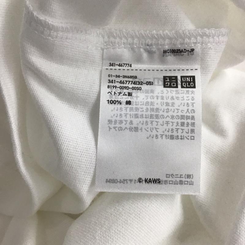 ユニクロ UNIQLO Tシャツ 半袖 半袖カットソー プリントTシャツ クルーネックカットソー S プリント 白 / ホワイト / white メンズ USED 古着 中古 10155374