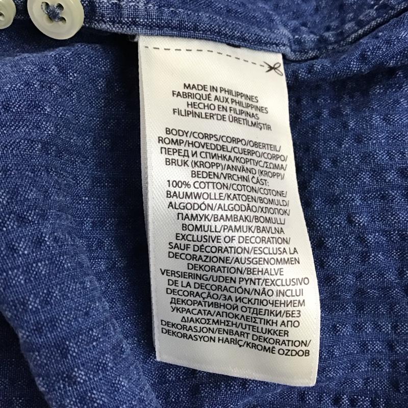 ラルフローレン RALPHLAUREN シャツ、ブラウス 半袖 半袖シャツ 無地シャツ ボタンダウンシャツ S ロゴ、文字 インディゴ / インディゴ / Indigo メンズ USED 古着 中古 10155382