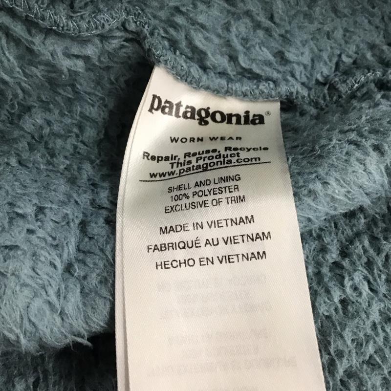 パタゴニア patagonia ジャケット、上着 ジャンパー、ブルゾン ジップアップジャケット フリースジャケット スタンドネック プルオーバー L ロゴ、文字 水色 / ライトブルー / メンズ USED 古着 中古 10155414