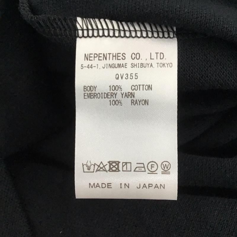 ニードルス Needles カットソー 半袖 半袖カットソー ヘンリーネックカットソー S ロゴ、文字 黒 / ブラック / black メンズ USED 古着 中古 10155420