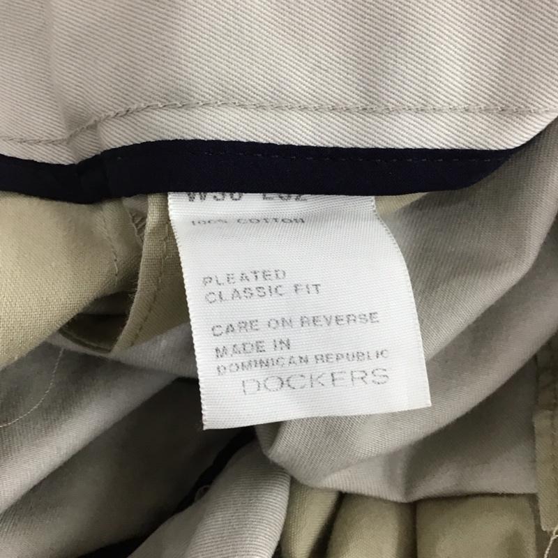 ドッカーズ DOCKERS パンツ ワークパンツ、ペインターパンツ ワークパンツ ワイドパンツ カジュアルパンツ 36インチ ロゴ、文字 ベージュ / ベージュ / beige メンズ USED 古着 中古 10155433