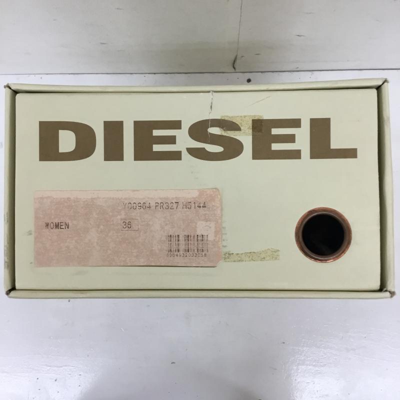 ディーゼル DIESEL ローファー ローファー DIESEL タッセル リボン エナメル レザー ローファー 23.0cm 無地 黒 / ブラック / black レディース USED 古着 中古 10155435