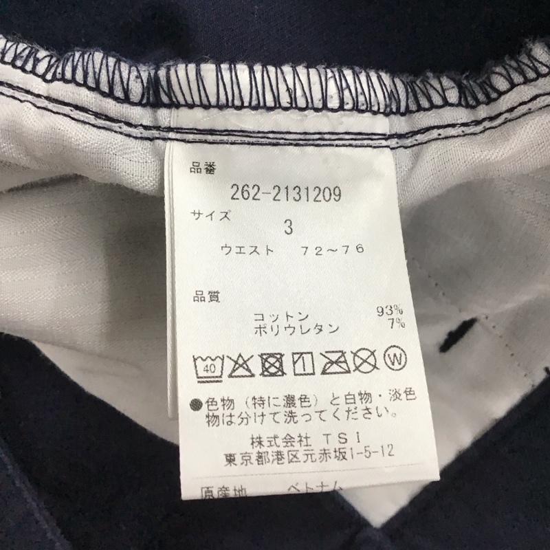 ジャックバニー Jack Bunny!! パンツ スラックス 262-2131209 スポーツウェア ストレッチ ゴルフウェア 3 ロゴ、文字 紺 / ネイビー / navy メンズ USED 古着 中古 10155465