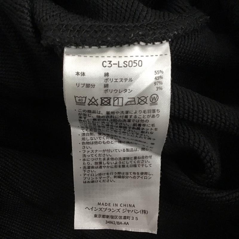 チャンピオン Champion トレーナー 長袖 c3-ls050 長袖トレーナー スウェット XXL ロゴ、文字 黒 / ブラック / black メンズ USED 古着 中古 10155504