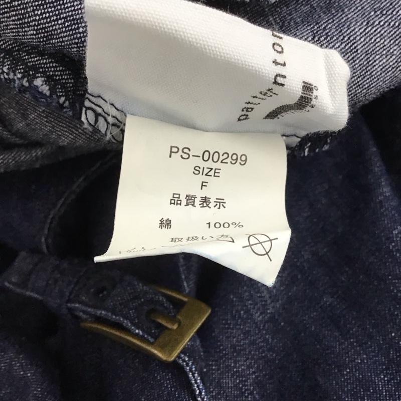 パターントルソ patterntorso サロペット・オーバーオール サロペット、オーバーオール PS-00299 デニムオールインワン ワイドパンツ FREE 無地 インディゴ / インディゴ / Indigo レディース USED 古着 中古 10155542