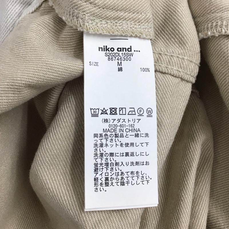 ニコアンド niko and... サロペット・オーバーオール サロペット、オーバーオール S202DL15SW コットン M 無地 オフホワイト / オフホワイト / レディース USED 古着 中古 10155560