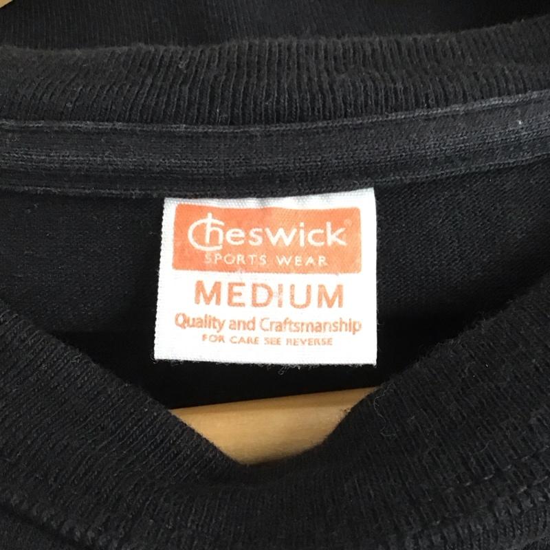 チェスウィック CHESWICK カットソー 長袖 七分丈カットソー クルーネックカットソー M ロゴ、文字 ダークグレー / ダークグレー / メンズ USED 古着 中古 10155597