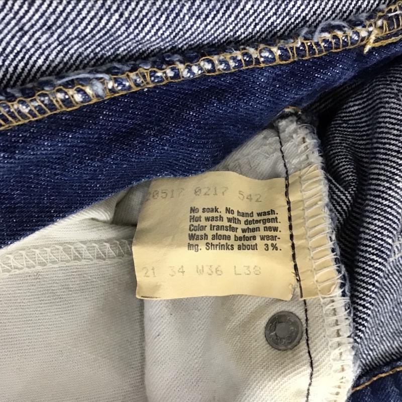 リーバイストラウスアンドコー Levi Strauss & co. パンツ デニム、ジーンズ デニムパンツ スリムパンツ カジュアルパンツ 36インチ 無地 インディゴ / インディゴ / Indigo メンズ USED 古着 中古 10155643