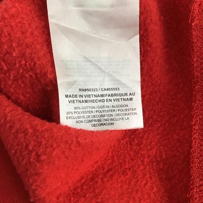 ナイキ NIKE トレーナー 長袖 長袖トレーナー スウェット クルーネック プルオーバー M ロゴ、文字 赤 / レッド / red メンズ USED 古着 中古 10155685