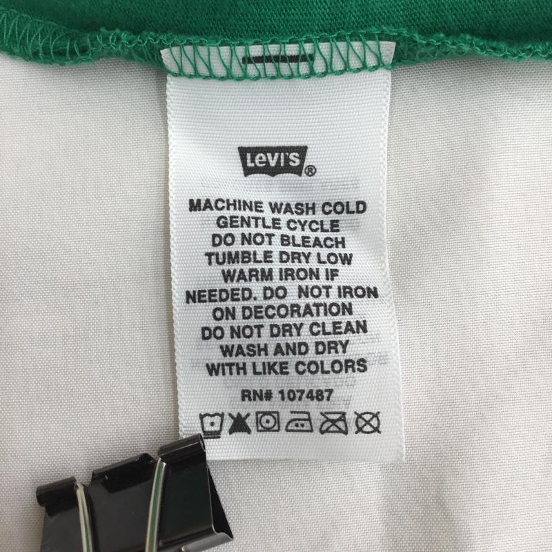 リーバイス Levi s Tシャツ 半袖 Levi s バットウィング ロゴ Tシャツ グリーン XL ロゴ、文字 緑 / グリーン / green メンズ USED 古着 中古 10155744