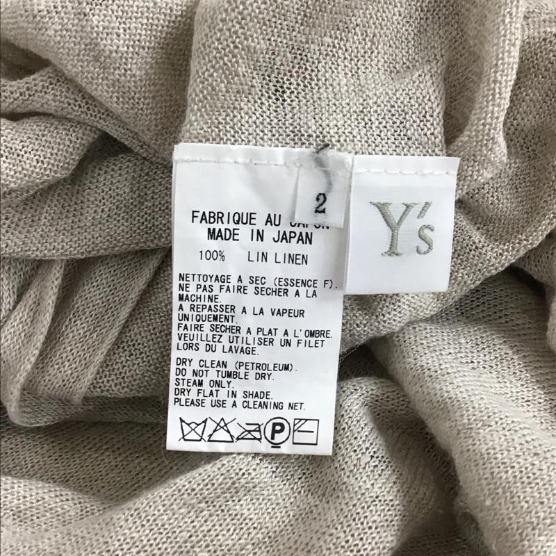 ワイズ Y s カーディガン 半袖 YN-K08-976 2 無地 ベージュ / ベージュ / beige レディース USED 古着 中古 10155763