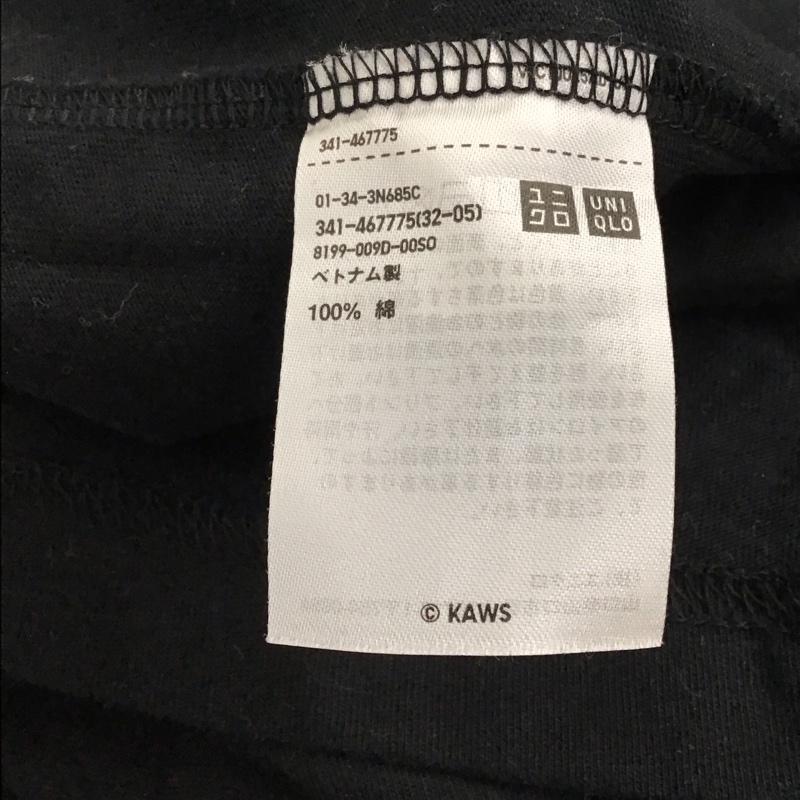 ユニクロ UNIQLO Tシャツ 半袖 341-467775 半袖カットソー プリントTシャツ クルーネックカットソー XXL プリント 黒 / ブラック / black メンズ USED 古着 中古 10155787