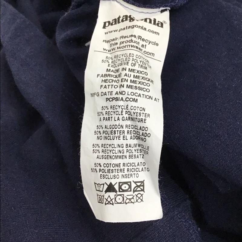 パタゴニア patagonia Tシャツ 半袖 38504sp21 プリントTシャツ M ロゴ、文字 紺 / ネイビー / navy メンズ USED 古着 中古 10155791