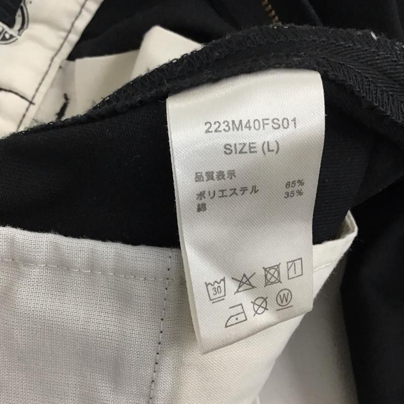 ディッキーズ Dickies パンツ ワークパンツ、ペインターパンツ ワイドパンツ カジュアルパンツ ワークパンツ L ロゴ、文字 黒 / ブラック / black メンズ USED 古着 中古 10155811
