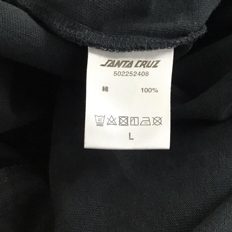 サンタクルーズ SANTA CRUZ Tシャツ 半袖 半袖カットソー プリントTシャツ クルーネックカットソー L プリント 黒 / ブラック / black メンズ USED 古着 中古 10155815