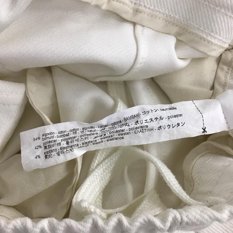 ザラ ZARA パンツ デニム、ジーンズ スリムパンツ ストレッチパンツ カジュアルパンツ S 無地 白 / ホワイト / white メンズ USED 古着 中古 10155865