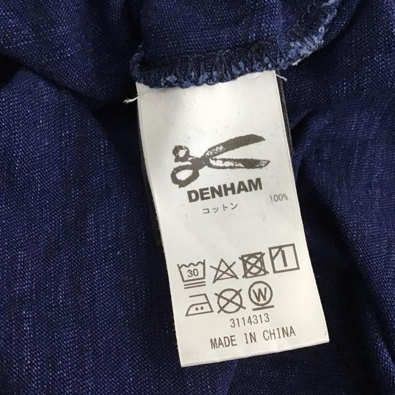 デンハム DENHAM Tシャツ 半袖 半袖カットソー プリントTシャツ クルーネックカットソー M ロゴ、文字 インディゴ / インディゴ / Indigo メンズ USED 古着 中古 10155876