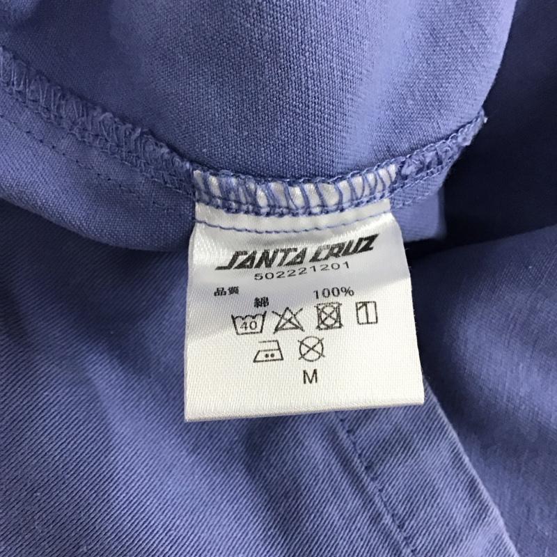 サンタクルーズ SANTA CRUZ シャツ、ブラウス 半袖 半袖シャツ フロントボタン カラーシャツ M ロゴ、文字 紫 / パープル / purple メンズ USED 古着 中古 10155893