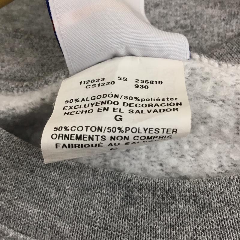 チャンピオン Champion トレーナー 長袖 長袖トレーナー スウェット クルーネック プルオーバー L ロゴ、文字 灰 / グレー / gray メンズ USED 古着 中古 10155906