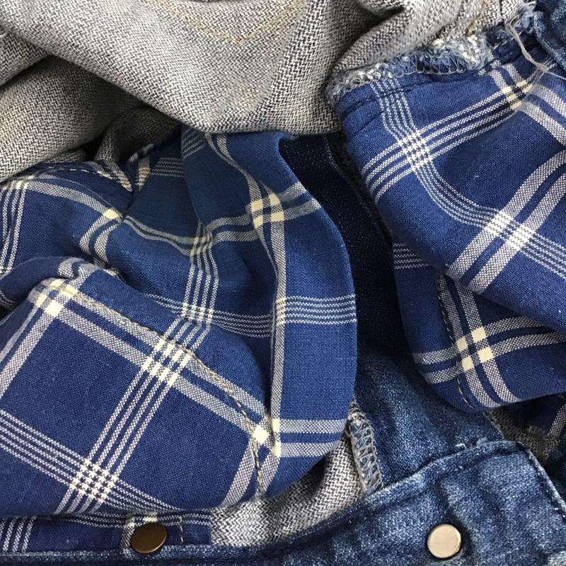 ポストオーバーオールズ POST OVERALLS パンツ デニム、ジーンズ デニムパンツ ワイドパンツ カジュアルパンツ 無地 インディゴ / インディゴ / Indigo メンズ USED 古着 中古 10155912
