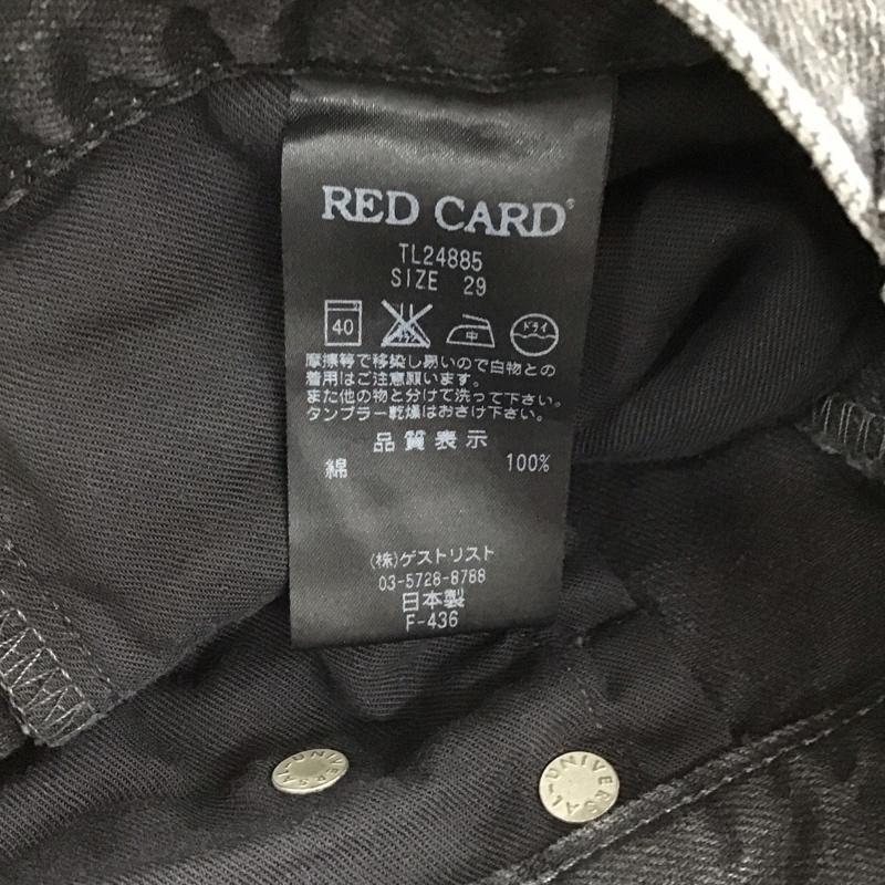 レッドカード RED CARD パンツ デニム、ジーンズ デニムパンツ スリムパンツ カジュアルパンツ 29インチ ダメージ加工 ダークグレー / ダークグレー / メンズ USED 古着 中古 10155913
