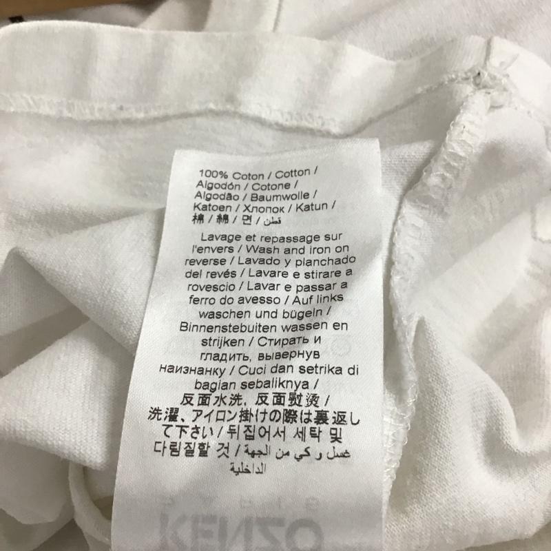 ケンゾー KENZO Tシャツ 半袖 半袖カットソー プリントTシャツ クルーネックカットソー S プリント 白 / ホワイト / white メンズ USED 古着 中古 10155914