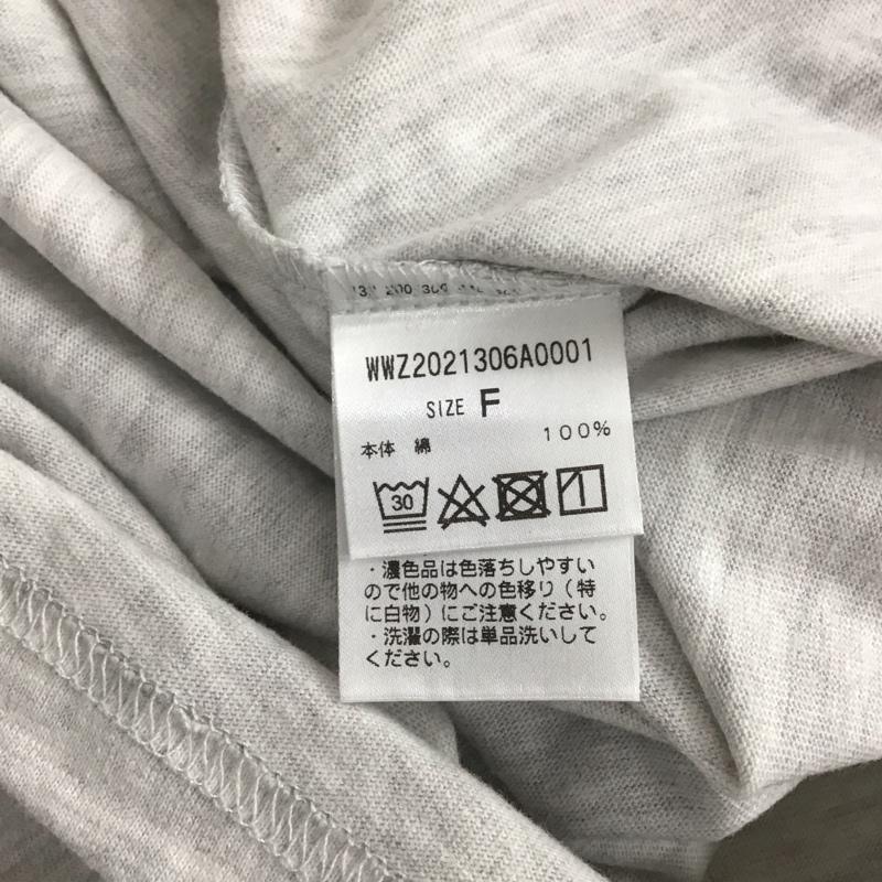 フーズフーギャラリー WHO S WHO gallery カットソー 長袖 半袖カットソー プリントTシャツ クルーネックカットソー FREE プリント 紺 / ネイビー / navy X 灰 / グレー / gray レディース USED 古着 中古 10155954