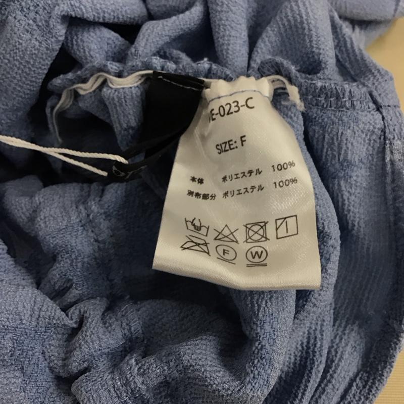 ダブルクローゼット w closet カーディガン 長袖 長袖カーディガン 前開き ノーカラー FREE 青 / ブルー / blue レディース USED 古着 中古 10155957