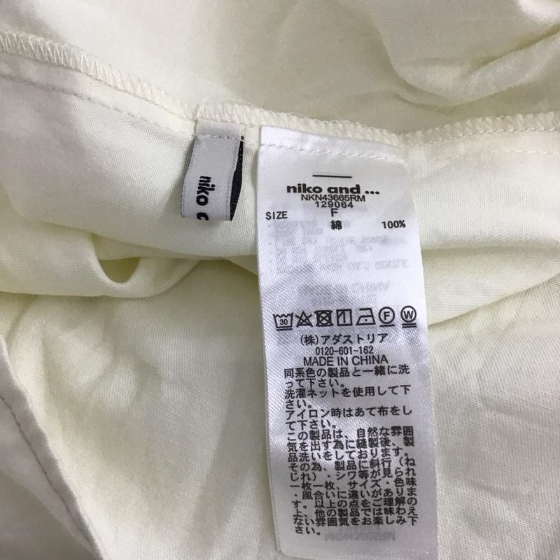 ニコアンド niko and... シャツ、ブラウス 七分袖 FREE 無地 アイボリー / アイボリー / レディース USED 古着 中古 10155993