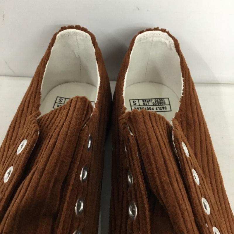 古着 USED スリッポン スリッポン スニーカー コーデュロイ 箱有 S 無地 茶 / ブラウン / brown レディース USED 古着 中古 10156037