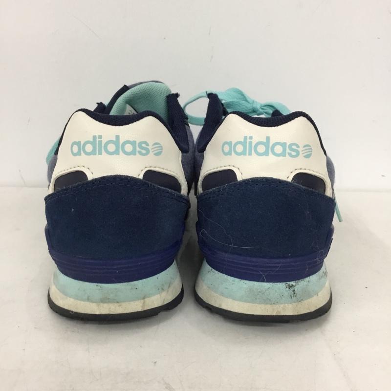 アディダス adidas スニーカー スニーカー F98277 neo 10K 25cm 25.0cm ロゴ、文字 紺 / ネイビー / navy X 水色 / ライトブルー / X 白 / ホワイト / white レディース USED 古着 中古 10156050