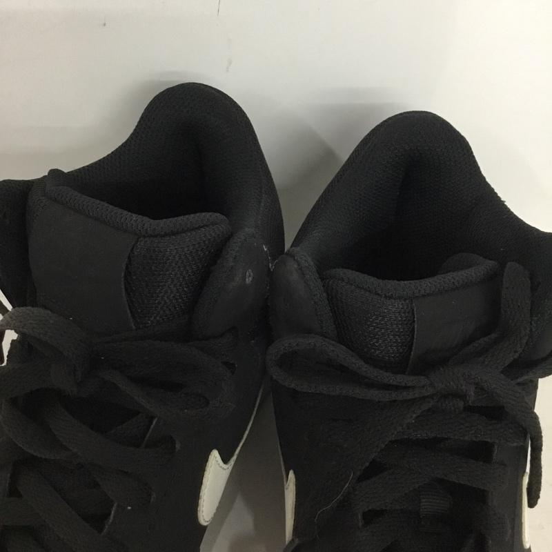 ナイキ NIKE スニーカー スニーカー 844885-010 COURT BOROUGH MID SL 25cm 25.0cm ロゴ、文字 黒 / ブラック / black X 白 / ホワイト / white メンズ USED 古着 中古 10156052