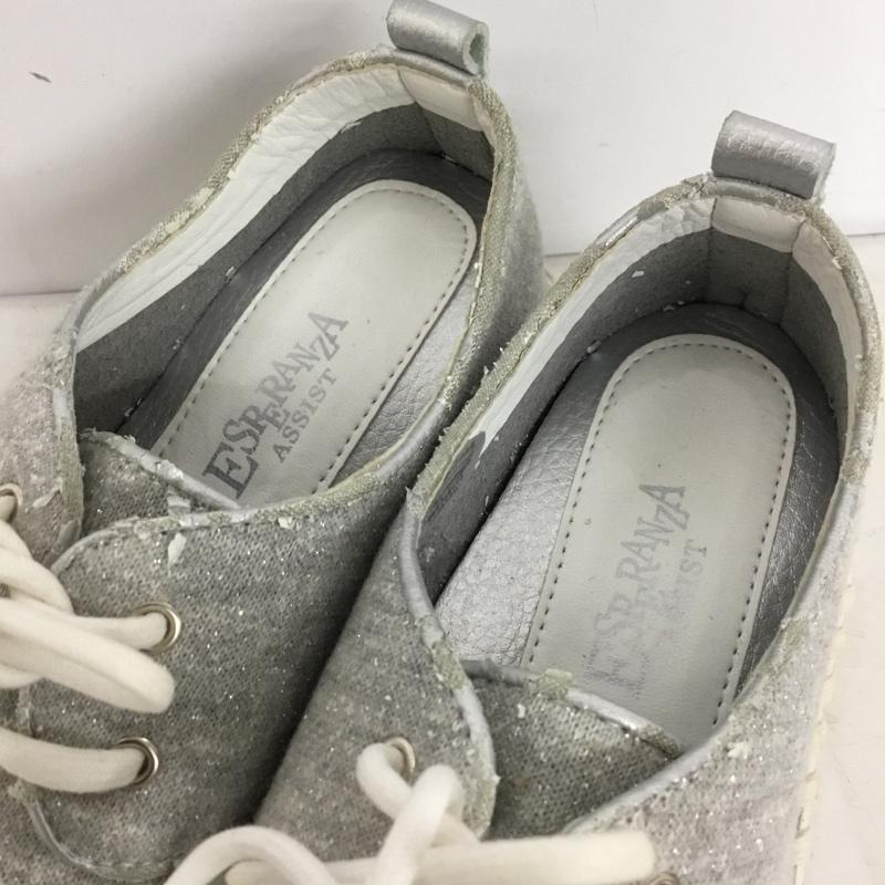 エスペランサ ESPERANZA カジュアルシューズ カジュアルシューズ 22cm 22.0cm 無地 灰 / グレー / gray X 白 / ホワイト / white レディース USED 古着 中古 10156060