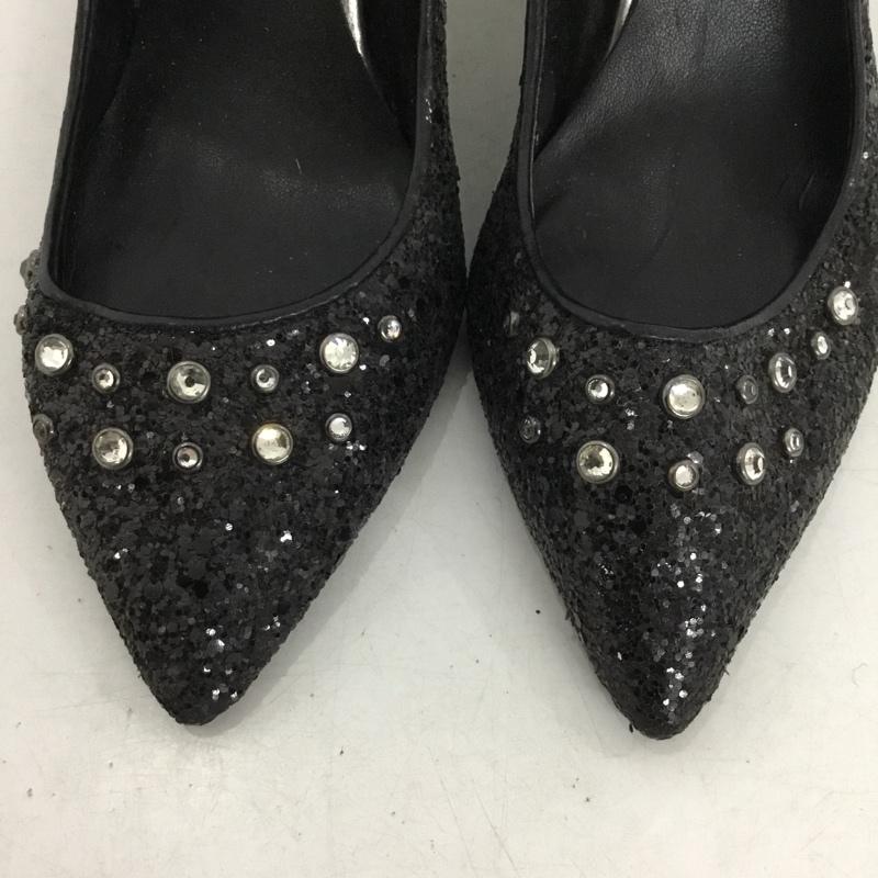 ダイアナ DIANA パンプス パンプス ポインテッドトゥ ラメ 22.0cm 無地 黒 / ブラック / black レディース USED 古着 中古 10156062