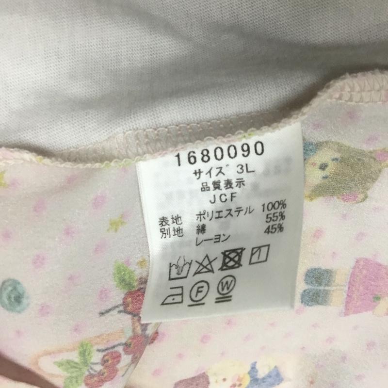 ユキエモン yukiemon カットソー 半袖 3L 総柄 マルチカラー / マルチカラー / multicolor レディース USED 古着 中古 10156069