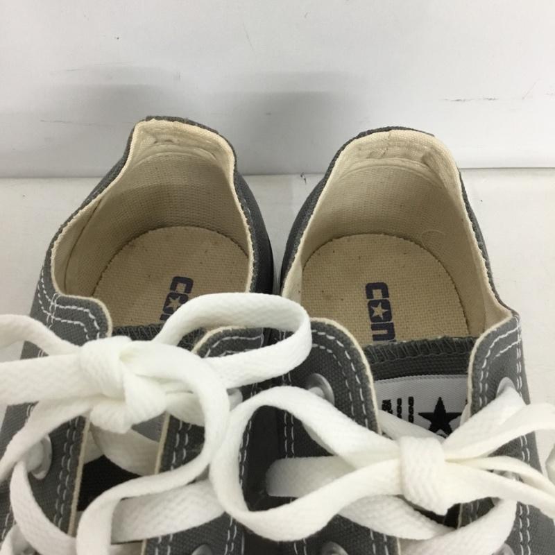 コンバース CONVERSE スニーカー スニーカー 1C989 CANVAS ALL STAR OX 23.5cm 23.5cm ロゴ、文字 灰 / グレー / gray X 白 / ホワイト / white レディース USED 古着 中古 10156091