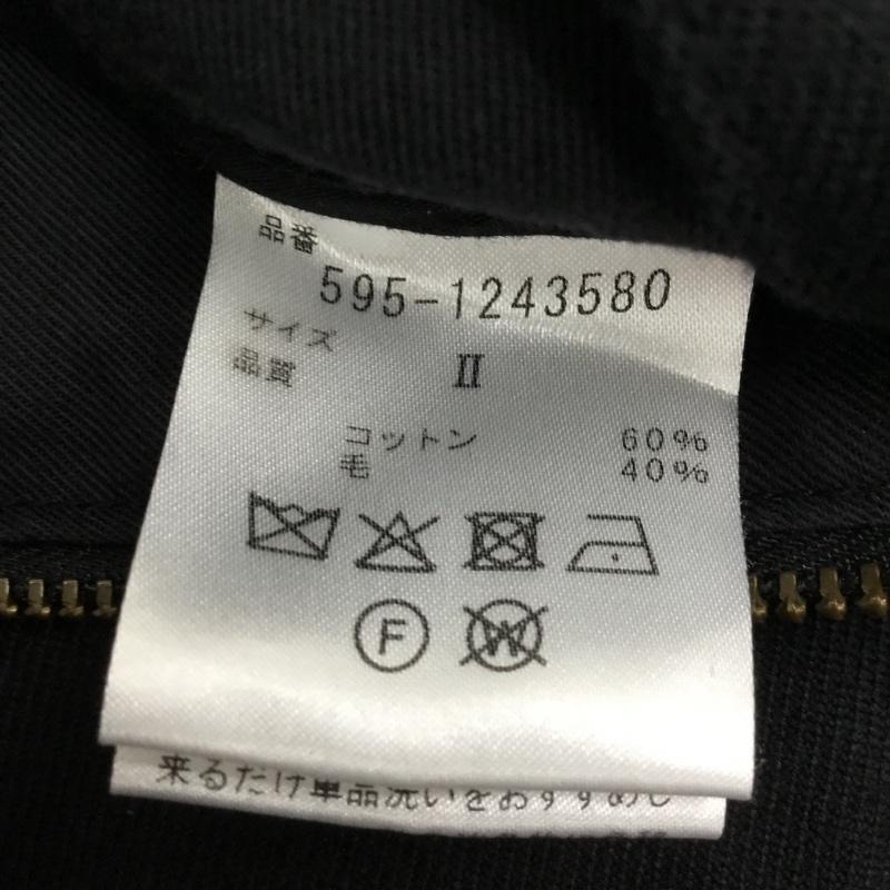エムエイチエル MHL. パンツ スラックス 595-1243580 COTTON WOOL DRILL 2 無地 黒 / ブラック / black レディース USED 古着 中古 10156124