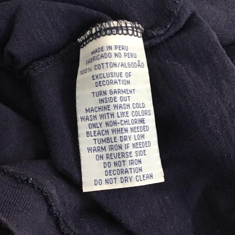 ポロラルフローレン POLO RALPH LAUREN カットソー 長袖 長袖カットソー プリントカットソー クルーネック L ロゴ、文字 紺 / ネイビー / navy メンズ USED 古着 中古 10156168