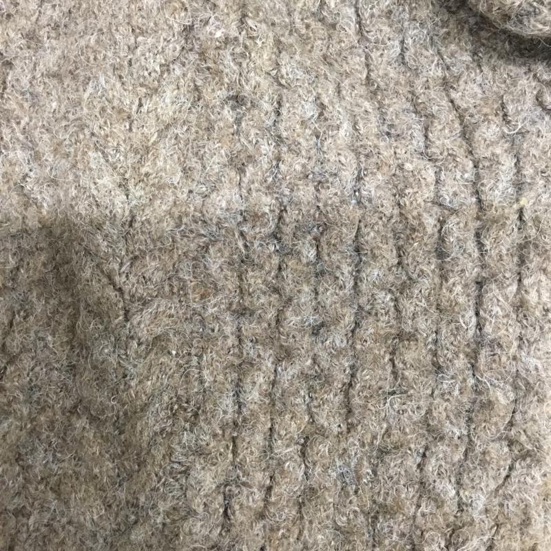 セレクトモカ select MOCA ニット、セーター 長袖 10007389-1 オーバーサイズハニカムニット FREE 無地 茶 / ブラウン / brown レディース USED 古着 中古 10156173
