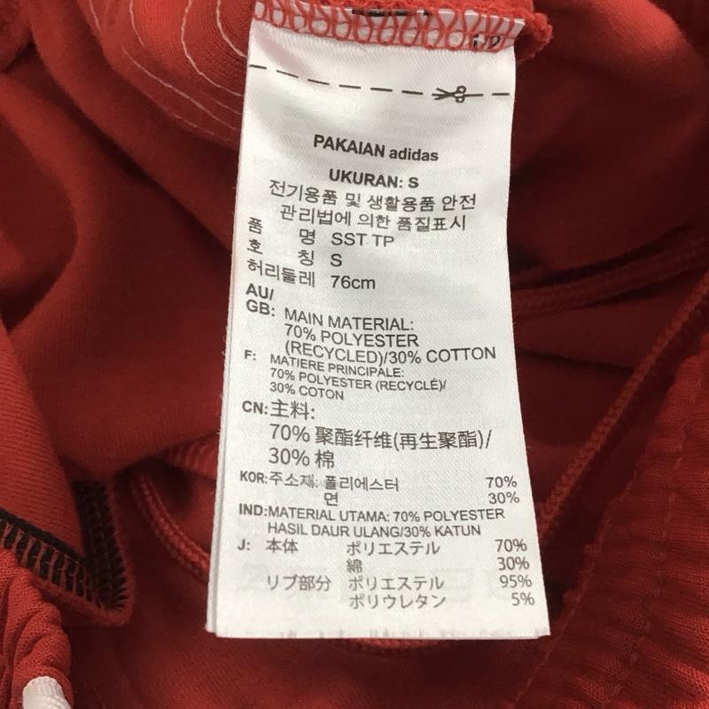アディダス adidas パンツ ワークパンツ、ペインターパンツ ジャージ スリムパンツ スポーツウェア M ロゴ、文字 赤 / レッド / red メンズ USED 古着 中古 10156177