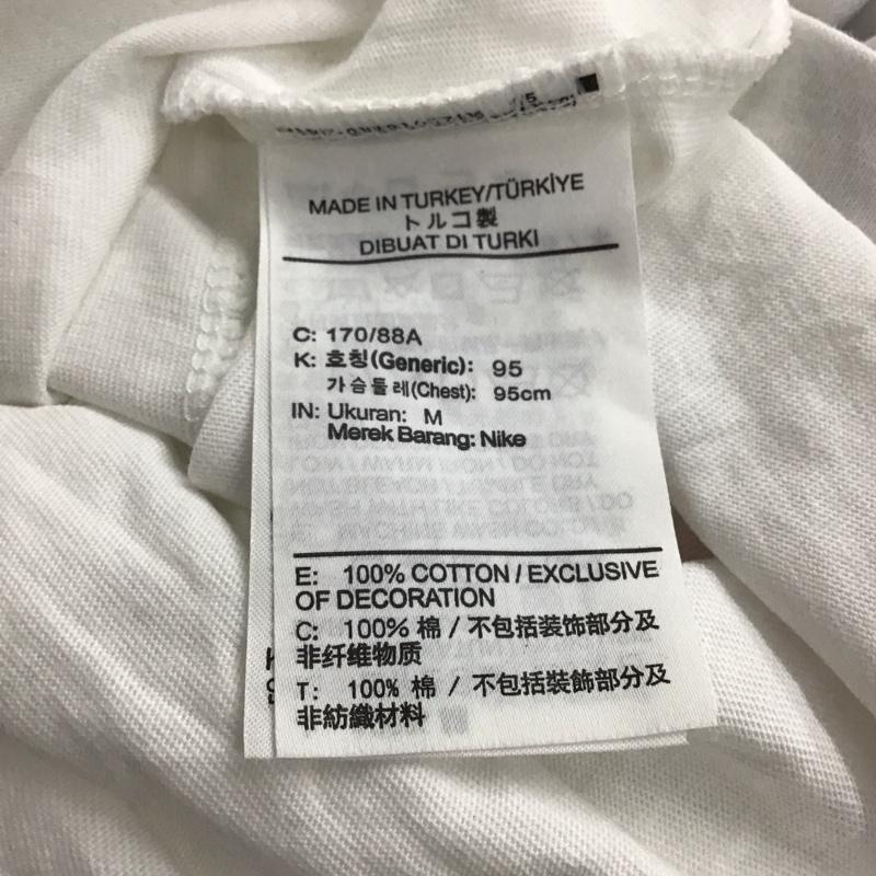 ナイキ NIKE Tシャツ 半袖 半袖カットソー プリントTシャツ クルーネックカットソー M ロゴ、文字 白 / ホワイト / white メンズ USED 古着 中古 10156202