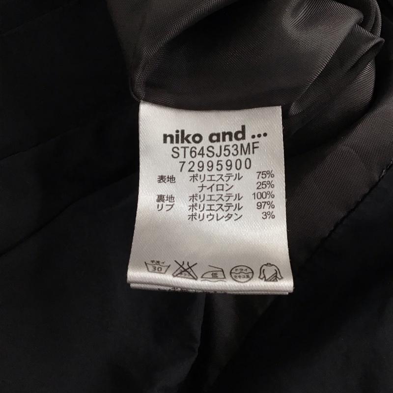 ニコアンド niko and... ジャケット、上着 ジャンパー、ブルゾン カジュアルジャケット アウター ノーカラージャケット 4 無地 ダークグレー / ダークグレー / レディース USED 古着 中古 10156212