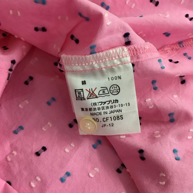 ラコステ LACOSTE シャツ、ブラウス 半袖 42 総柄 桃 / ピンク / pink レディース USED 古着 中古 10156248