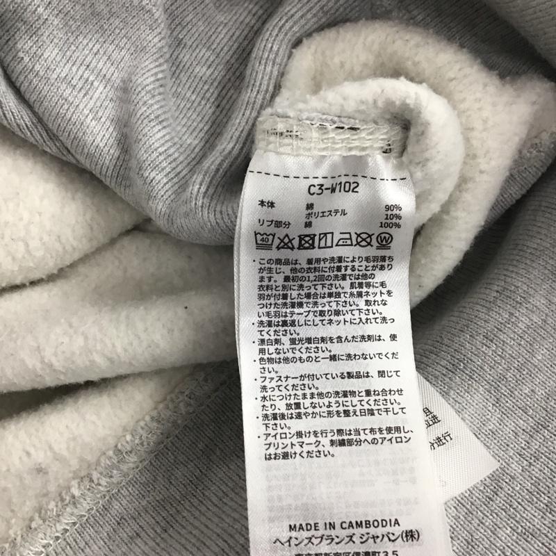 チャンピオン Champion パーカー 長袖 長袖パーカー プルオーバーパーカー スウェット L 無地 灰 / グレー / gray メンズ USED 古着 中古 10156296