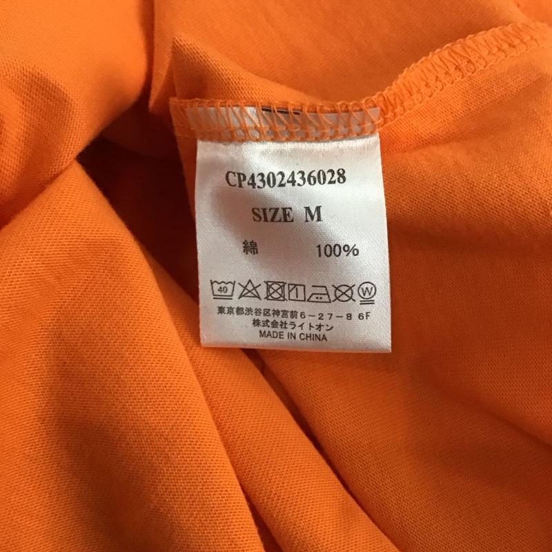 キャンプセブン CAMP7 Tシャツ 半袖 半袖カットソー プリントTシャツ クルーネックカットソー M ロゴ、文字 橙 / オレンジ / orange メンズ USED 古着 中古 10156311