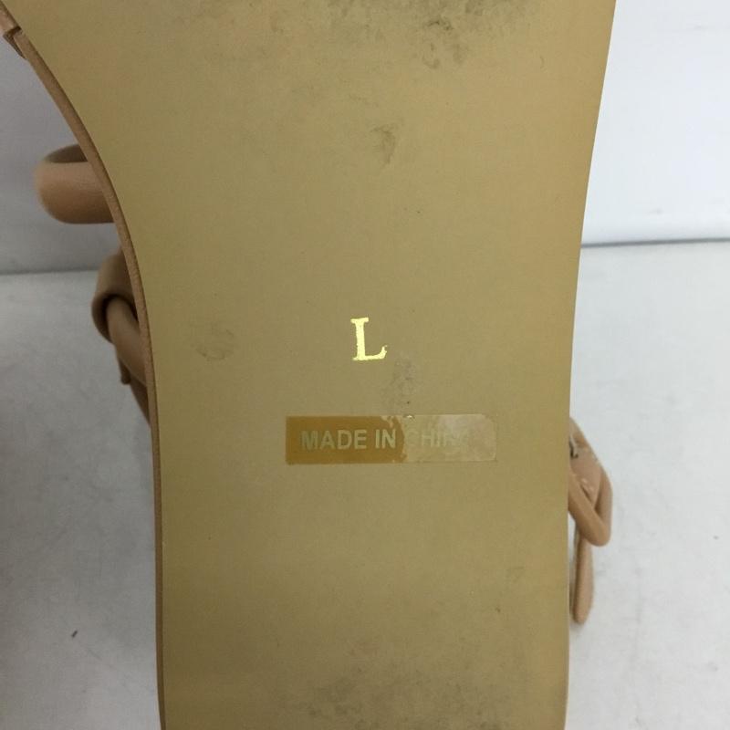 マウジー MOUSSY サンダル サンダル 厚底ソール 箱有 L 無地 ベージュ / ベージュ / beige レディース USED 古着 中古 10156379