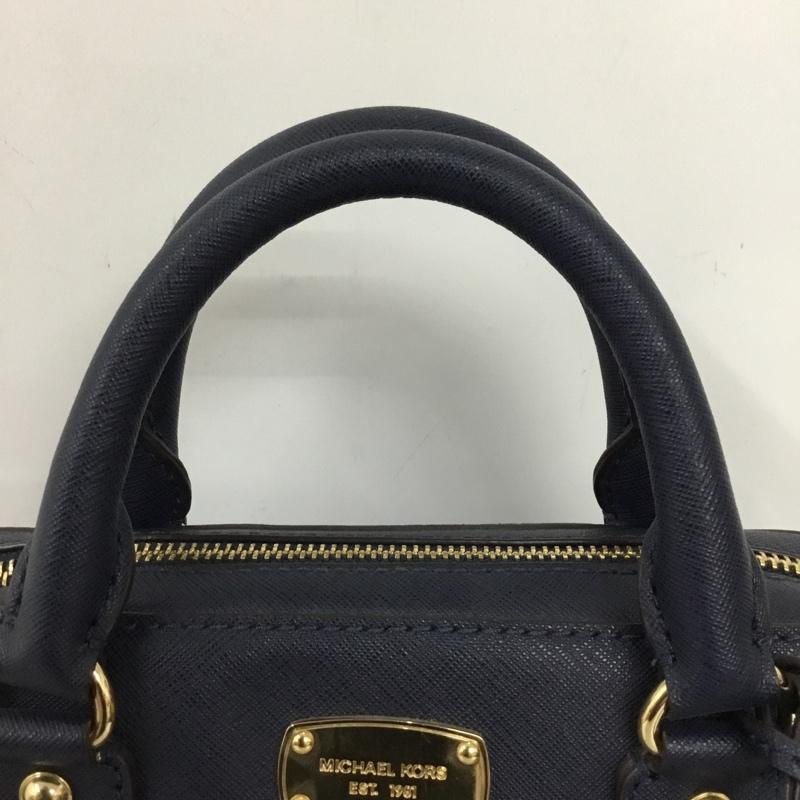 マイケルコース MICHAEL KORS ハンドバッグ ハンドバッグ 35S7GD2S1L ロゴ、文字 紺 / ネイビー / navy レディース USED 古着 中古 10156415