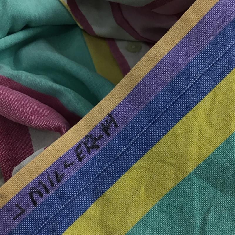ラルフローレン RALPHLAUREN シャツ、ブラウス 長袖 ボタンダウン シャツワンピース マルチストライプ ワンポイント マルチカラー / マルチカラー / multicolor レディース USED 古着 中古 10156441