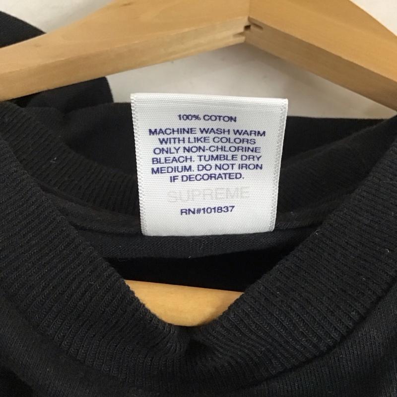 シュプリーム Supreme Tシャツ 半袖 半袖カットソー プリントTシャツ クルーネックカットソー M ロゴ、文字 黒 / ブラック / black メンズ USED 古着 中古 10156452