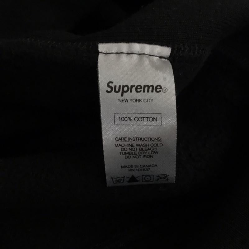 シュプリーム Supreme パーカー 長袖 FW15 クラシックスクリプトロゴプルオーバーパーカー M ロゴ、文字 黒 / ブラック / black メンズ USED 古着 中古 10156453